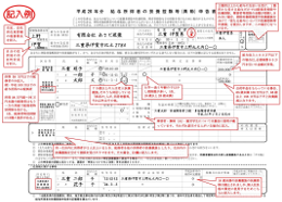 申請用紙の例